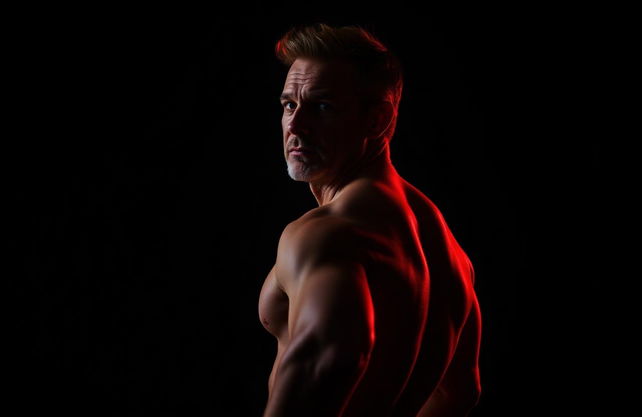 Confident man feeling stronger and more energetic after using LuxOvia